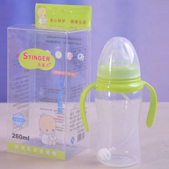 尚嬰兒PP寬口奶瓶260ml綠色