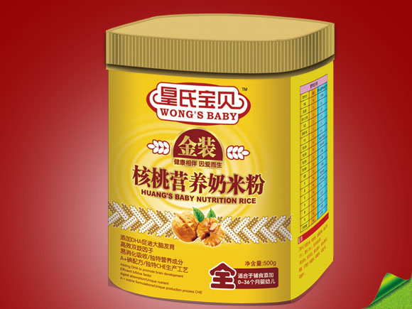 皇氏寶貝金裝核桃營養(yǎng)奶米粉全段