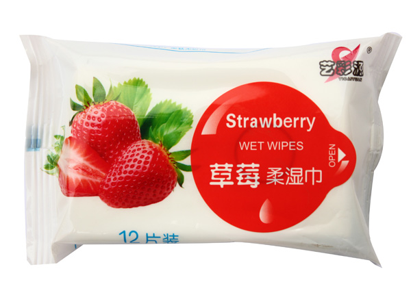 藝彩源草莓柔濕巾