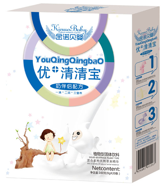 金諾貝嬰奶伴侶配方優(yōu)+清清寶盒裝
