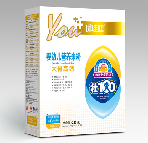 優(yōu)佳健大骨高鈣嬰幼兒營(yíng)養(yǎng)米粉盒裝