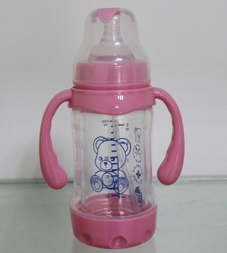 富嬰坊防爆玻璃奶瓶 高級雙層防護(hù)