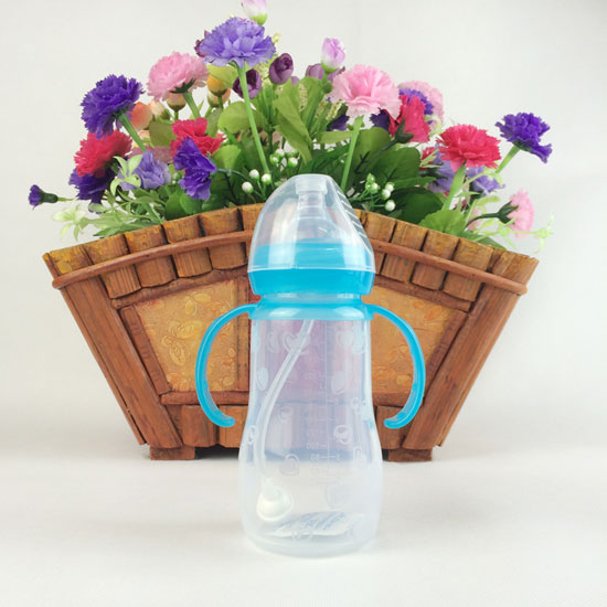 貝優(yōu)樂(lè)240ML硅膠奶瓶藍(lán)色