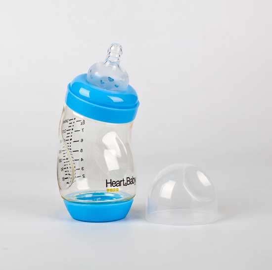 亨特貝貝PPSU防脹氣初生瓶藍(lán)色240ml