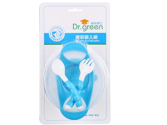 格林博士魔吸嬰兒碗藍色