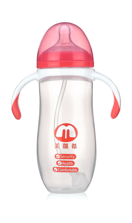 美凱蒂PP奶瓶紅色