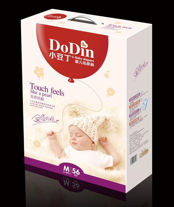 小豆丁嬰兒紙尿褲M56片