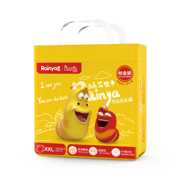 潤婭爆笑蟲子鉑金裝嬰兒成長褲XXL