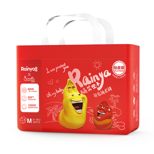 潤(rùn)婭爆笑蟲子鉑金裝嬰兒紙尿褲M