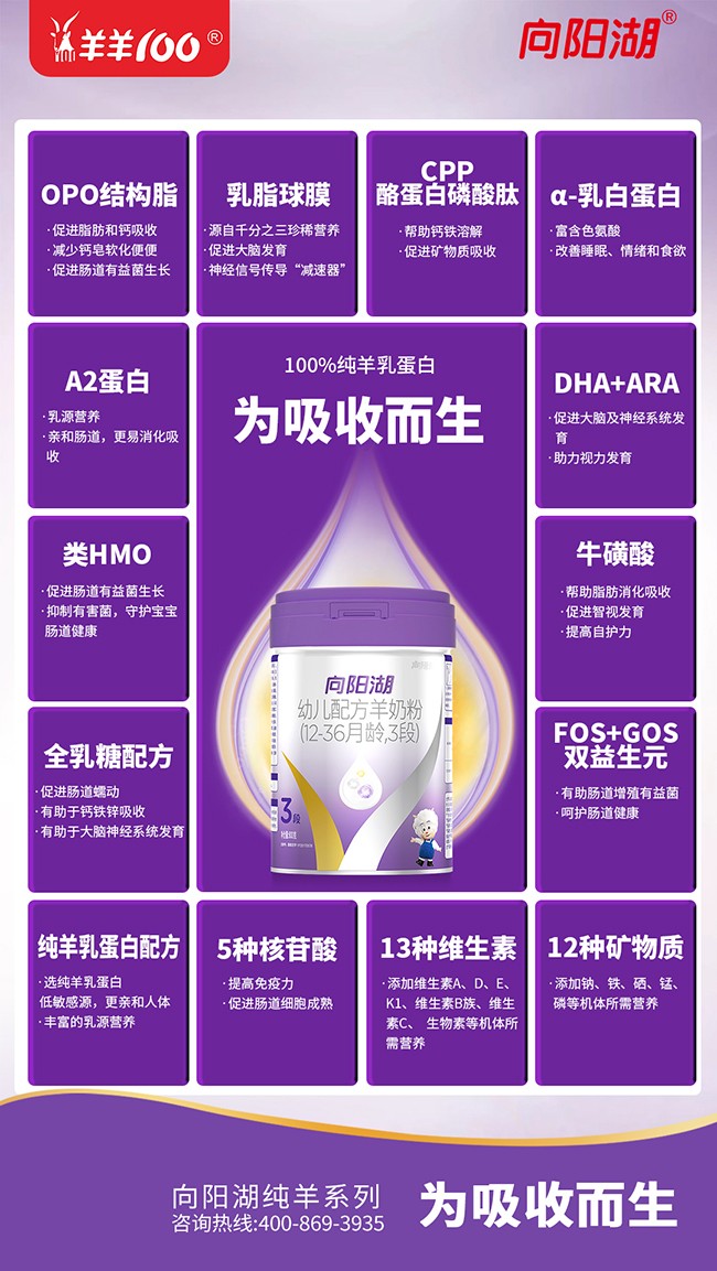 向陽(yáng)湖嬰幼兒配方羊奶粉