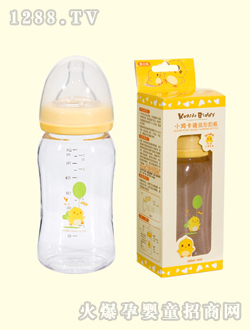 小雞卡迪寬口徑弧形奶瓶