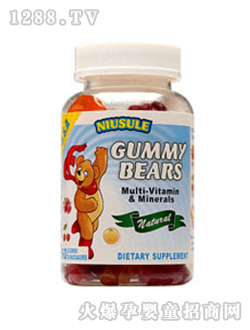 紐素樂(lè)戈咪熊果味軟糖復(fù)合維生素+礦物質(zhì)