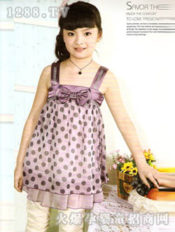 ������Ůͯ����ȹ�b-��ɫ