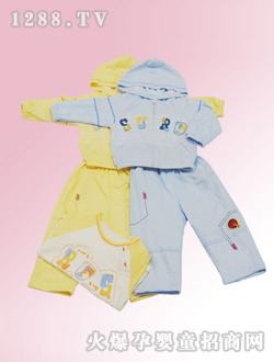 安嬰寶嬰兒帶帽套裝