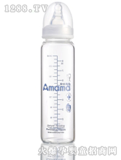 標準口徑晶鉆玻璃奶瓶240ml