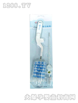 360度旋轉矽膠奶瓶刷