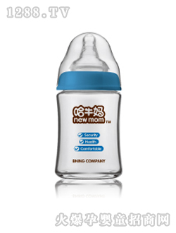 哈牛媽流線型玻璃奶瓶4安士