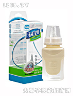 樂樂寶貝5安標口硅膠奶瓶
