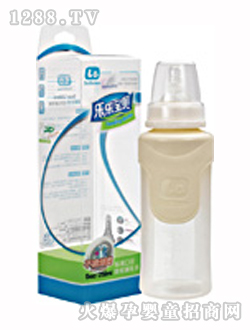 樂樂寶貝9安標口硅膠奶瓶