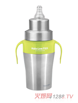 孖寶樂C型不銹鋼奶瓶黃色260ml