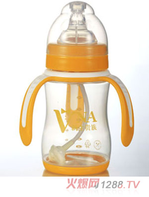 VNA金盾230ml寬口三耳PP奶瓶