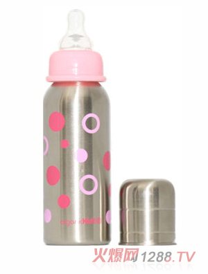 歐可滋不銹鋼標口奶瓶粉7oz