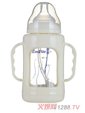 皇嬰寬口雙層防爆玻璃奶瓶200ml