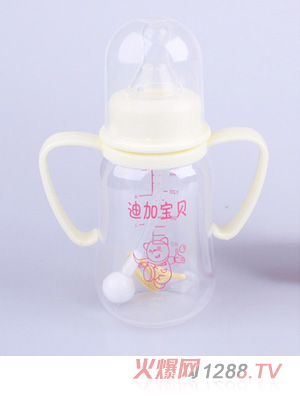 迪加寶貝pp帶圓弧自動(dòng)小奶瓶