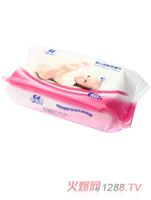 藝彩源嬰兒潤膚柔濕巾80片裝