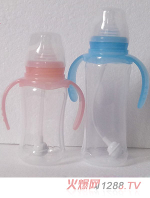 藍(lán)天寶貝標(biāo)口螺旋錐型PP奶瓶