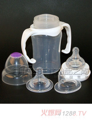 品尚標(biāo)準(zhǔn)口徑弧形硅膠奶瓶120ml