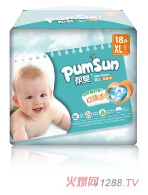幫爽極薄透氣嬰兒紙尿褲XL碼