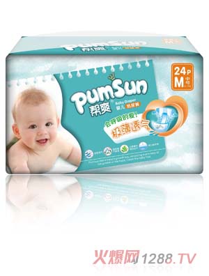 幫爽極薄透氣嬰兒紙尿褲M碼