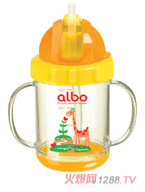 愛(ài)樂(lè)寶晶透學(xué)飲杯220m黃色