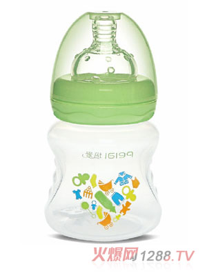 培愛寬口徑PP手指紋小奶瓶120ml