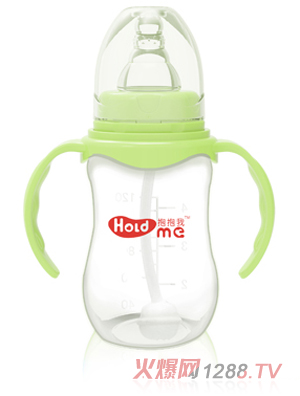 抱抱我標口徑160ml葫蘆型帶柄自動pp奶瓶