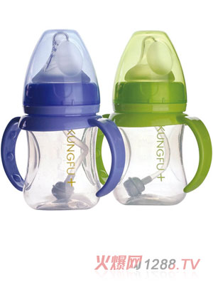 功夫?qū)氊怭P寬口自動小奶瓶