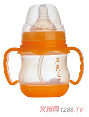 功夫?qū)氊怭P寬口加底自動小奶瓶