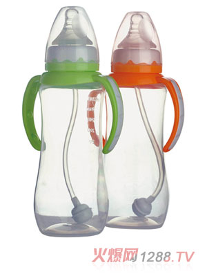 功夫?qū)氊怭P標(biāo)口青瓜帶柄自動大奶瓶