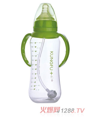 功夫?qū)氊怭P標(biāo)口弧形自動大奶瓶