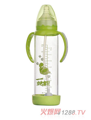 功夫?qū)氊惥с@玻璃防摔大奶瓶