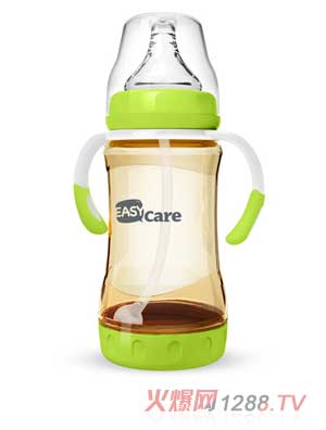 伊斯卡爾240mlPPSU防脹氣自動(dòng)奶瓶（綠）