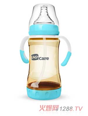 伊斯卡爾240mlPPSU防脹氣自動(dòng)奶瓶（藍(lán)）