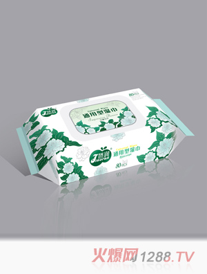嬌潤(rùn)潔膚柔80片印象花濕巾