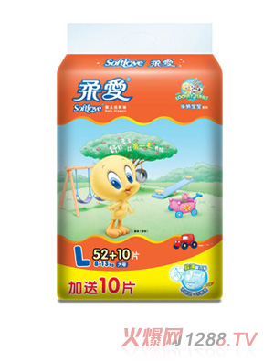 柔愛華納寶寶紙尿褲(大包裝)L碼62片