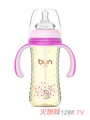 貝優(yōu)能喝護(hù)型帶柄自動(dòng)寬口PPSU奶瓶240ml