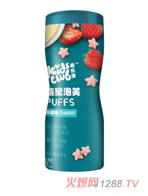 萌樂(lè)堡萌星泡芙草莓味50克
