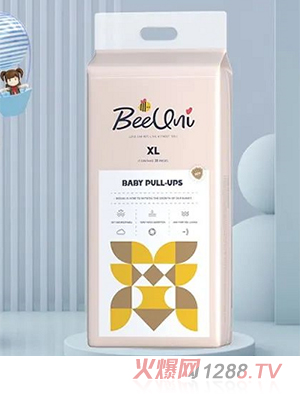BeeUni必優(yōu)妮嬰兒拉拉褲 分層芯體設計立體護圍彈性腰圍尺碼齊全