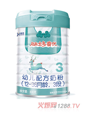 澳優(yōu)能立多睿優(yōu)幼兒配方奶粉（12-36月齡，3段）