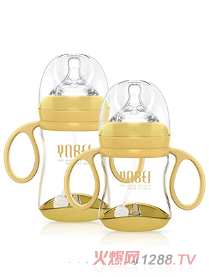 英恩貝防脹氣PPSU奶瓶黃色